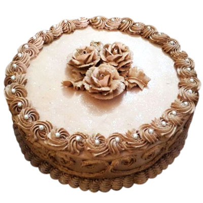 "Round shape Chocolate Cake -1 kg - Click here to View more details about this Product